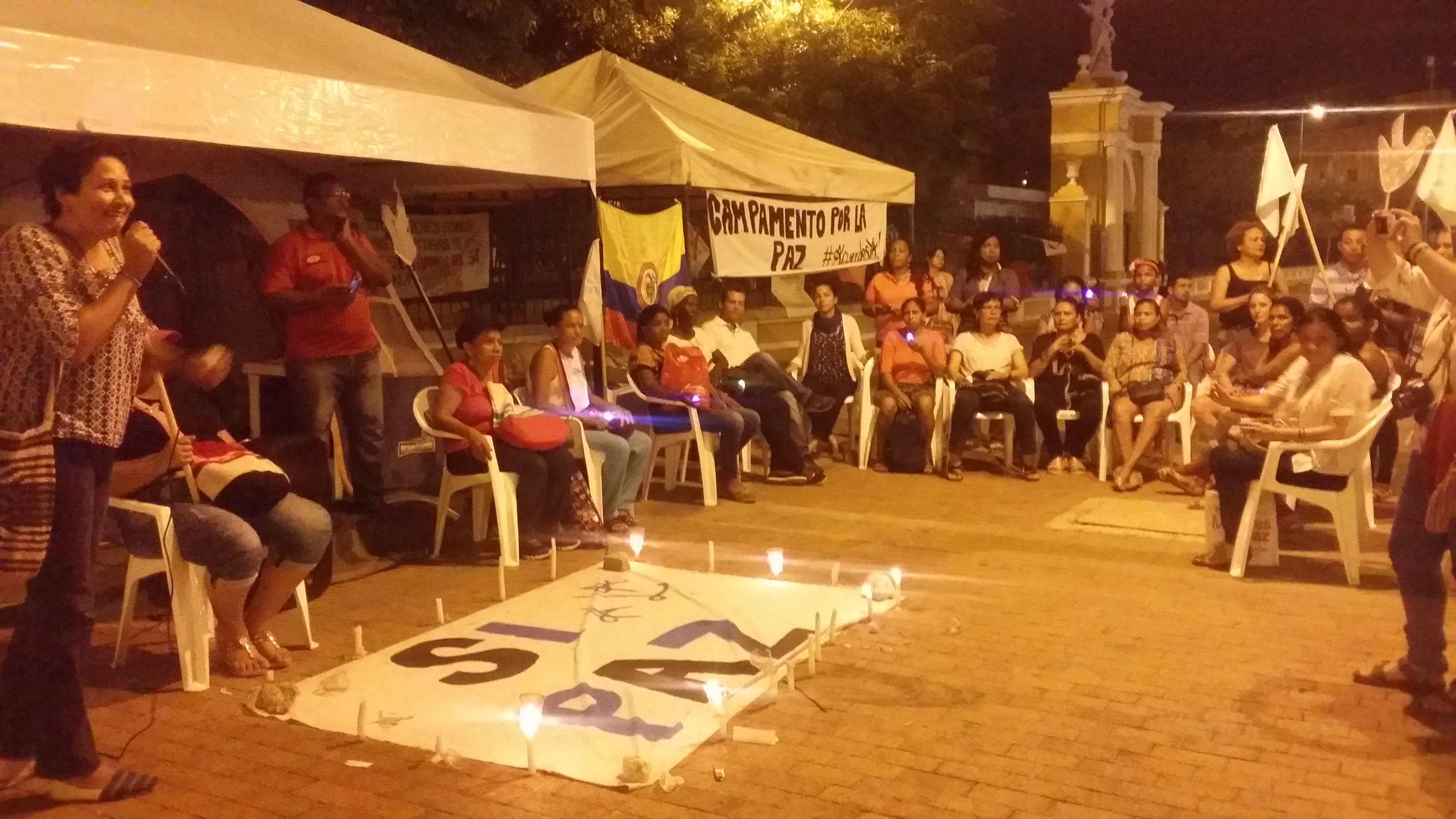 Campamento por la Paz de Cartagena