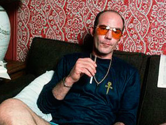 Hunter S. Thompson, creador del periodismo gonzo.