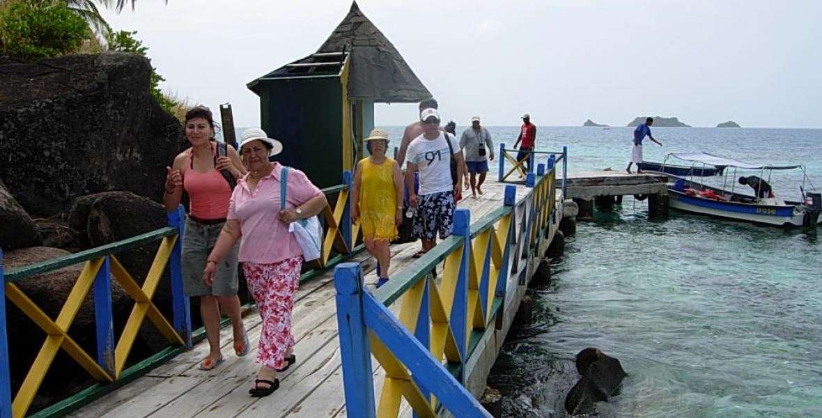 La afluencia de turistas en Providencia es permanente.