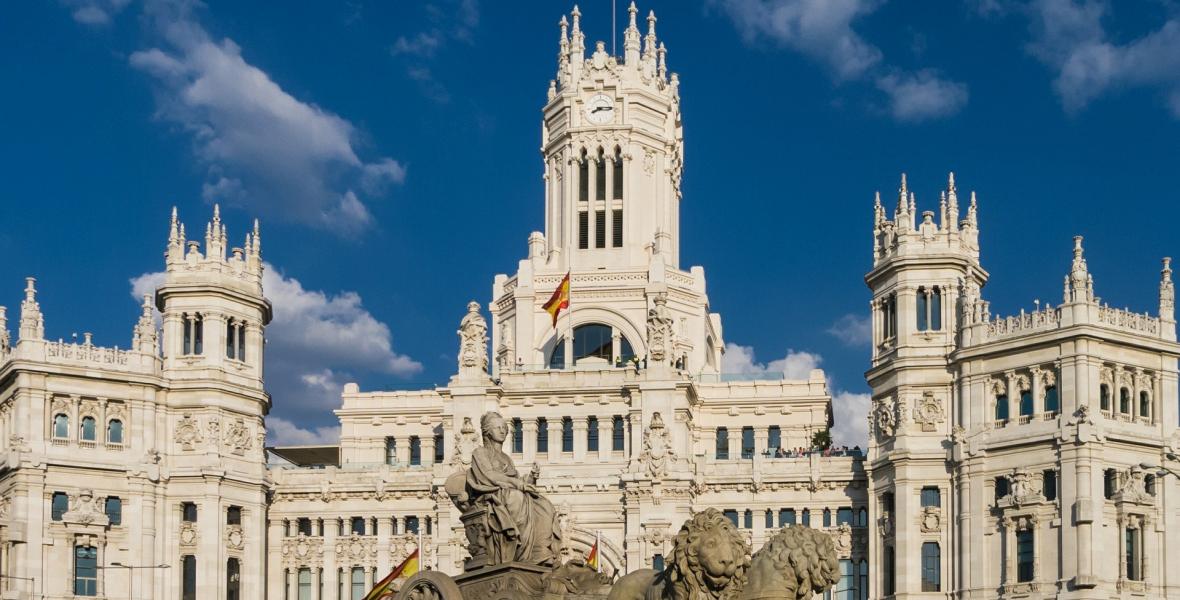 Ayuntamiento de madrid y Fuente Cibeles