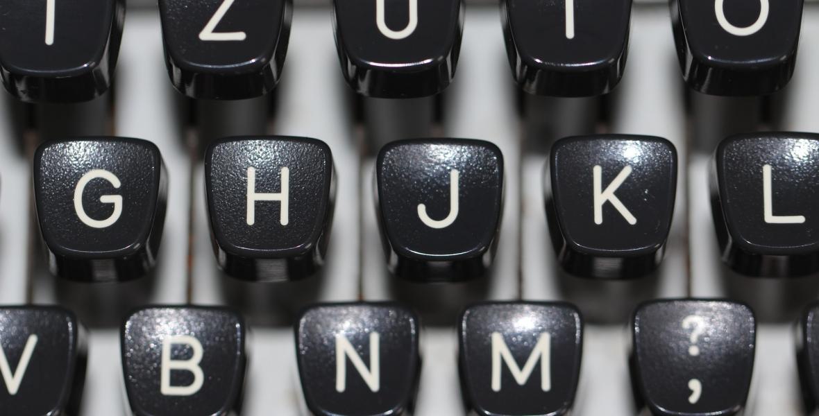 Teclas de máquina de escribir