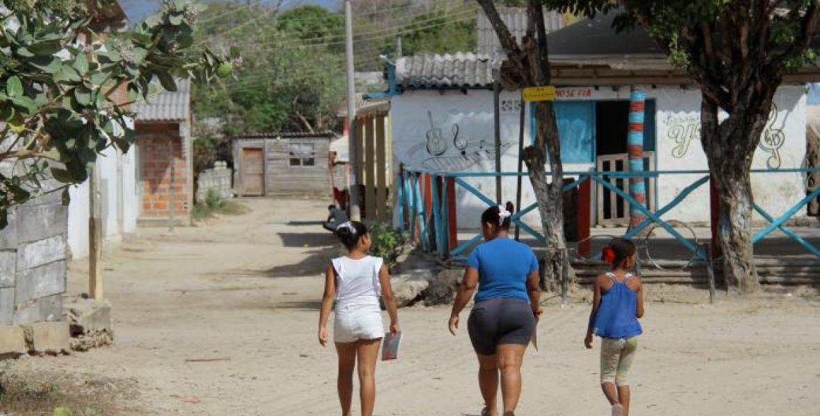 Barú pueblo, el principal de los corregimientos que componen la isla de Barú.