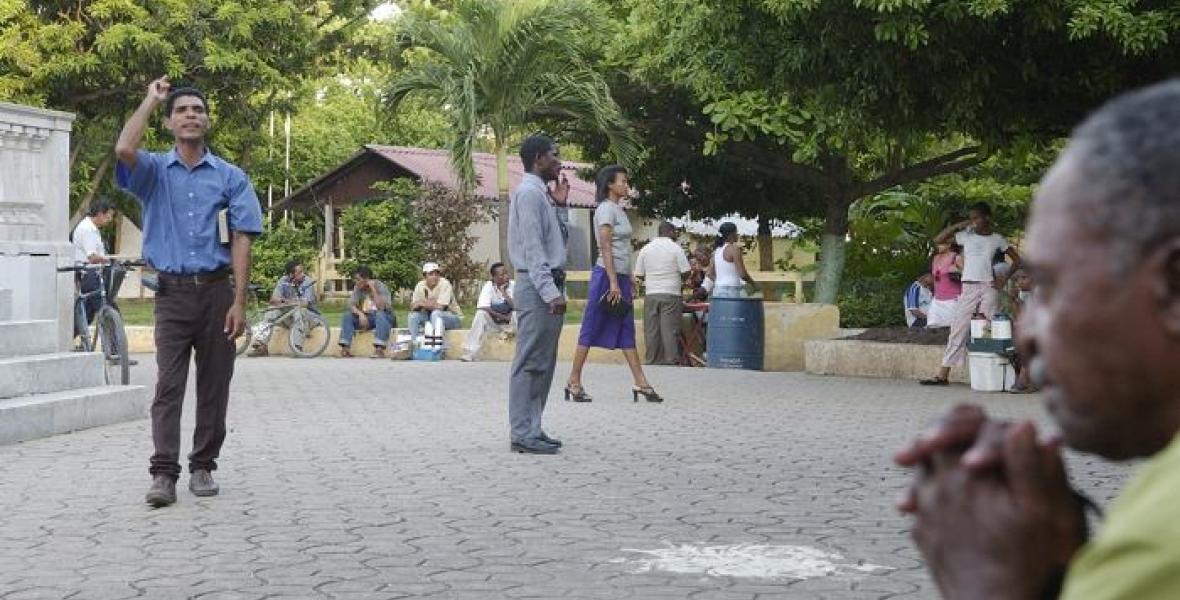 Los  predicadores del Parque del Centenario