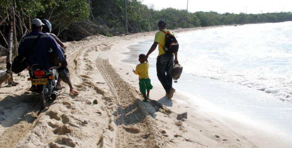 Camino en el sector Playetas