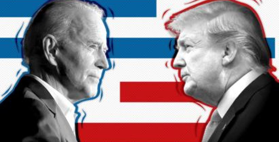 Donal Trump y Joe Biden, enfrentados en la carrera presidencial de los EEUU. 