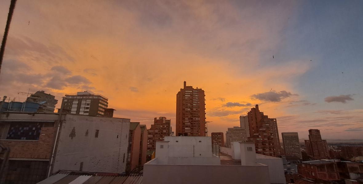 Fotografía casera de un amanecer