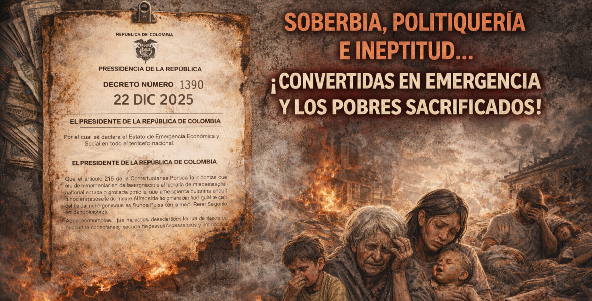 La soberbia, la politiquería y la ineptitud se disfrazan de crisis.