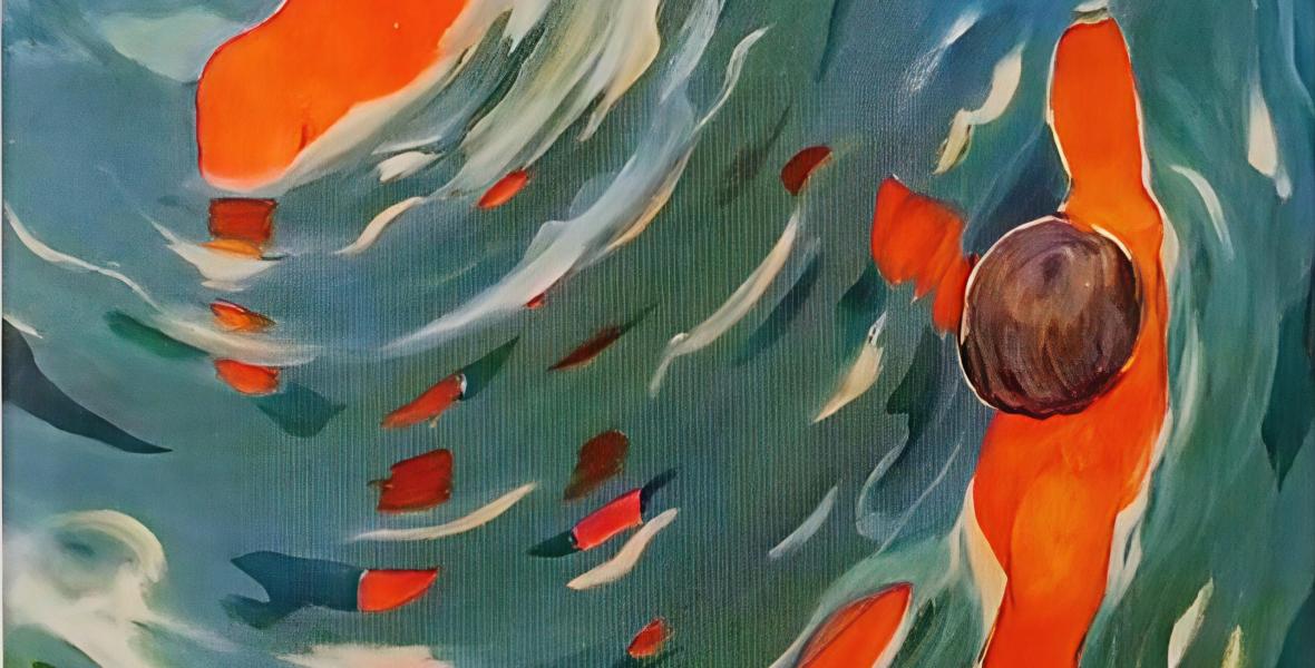 Pescadores de monedas. El Mar Caribe se hace danza concéntrica, entre variaciones de luces azuladas y espumas aperladas