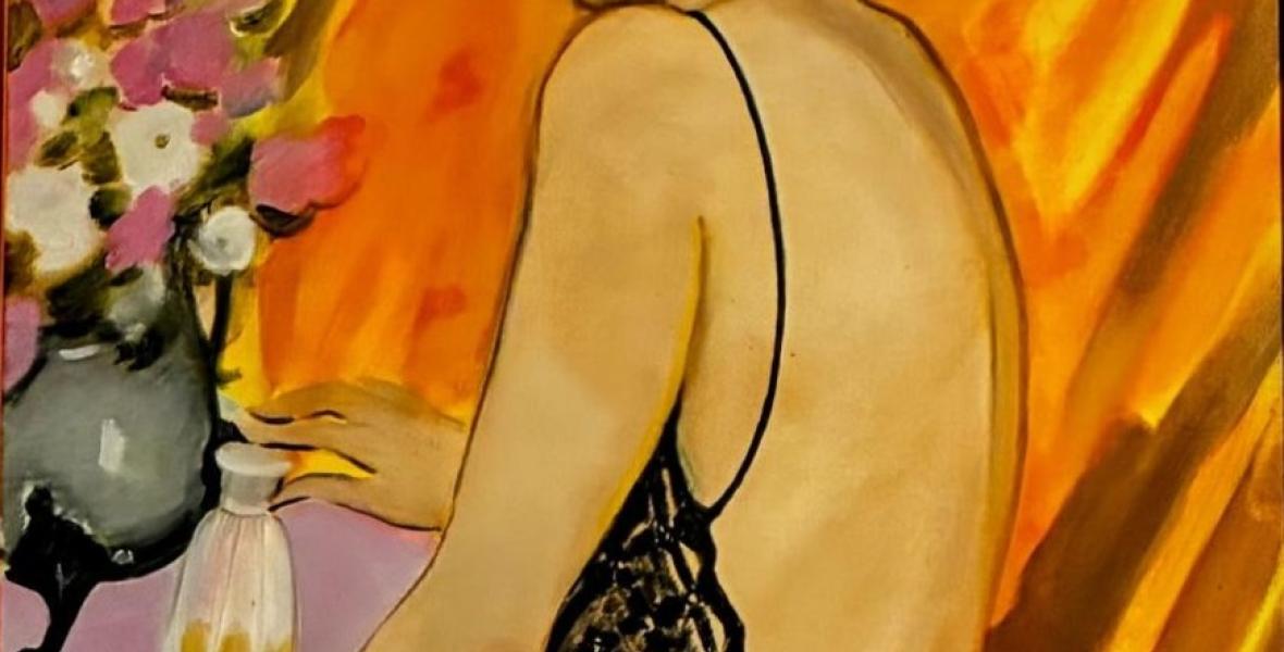 Te espero. Autor Betsy Angel. Acrílico sobre tela. Colección privada Eva Gerace Gemelli