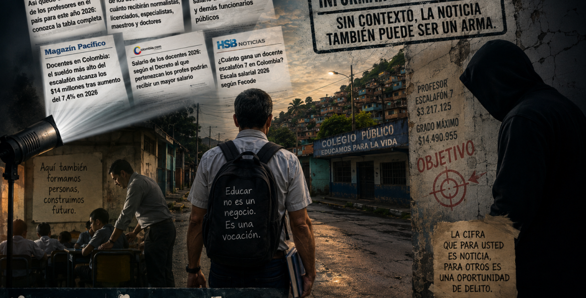 Muchos de los medios de informaciòn  intentan socavar la importancia  y los aportes socioculturales del magisterio colombiano a travès de narrativas lesivas y peligrosas para la vida de los maestros y maestras.